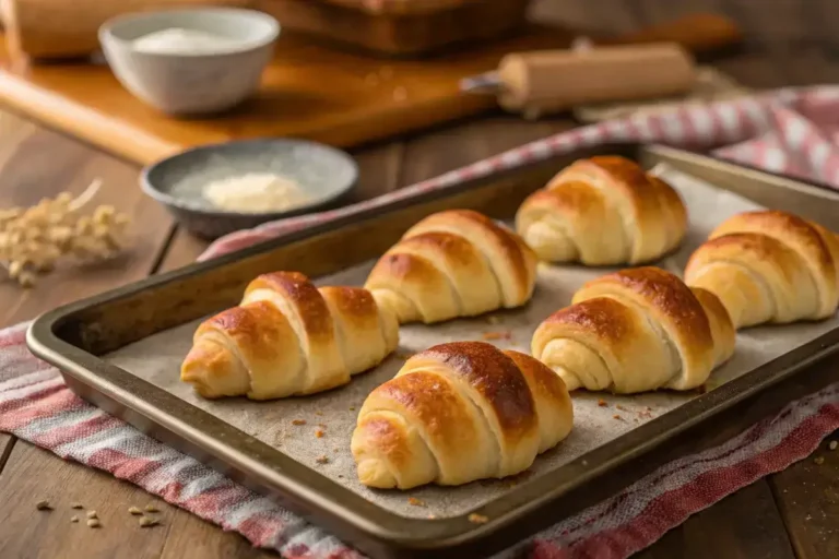 Pillsbury crescent rolls baked at the correct temperature.