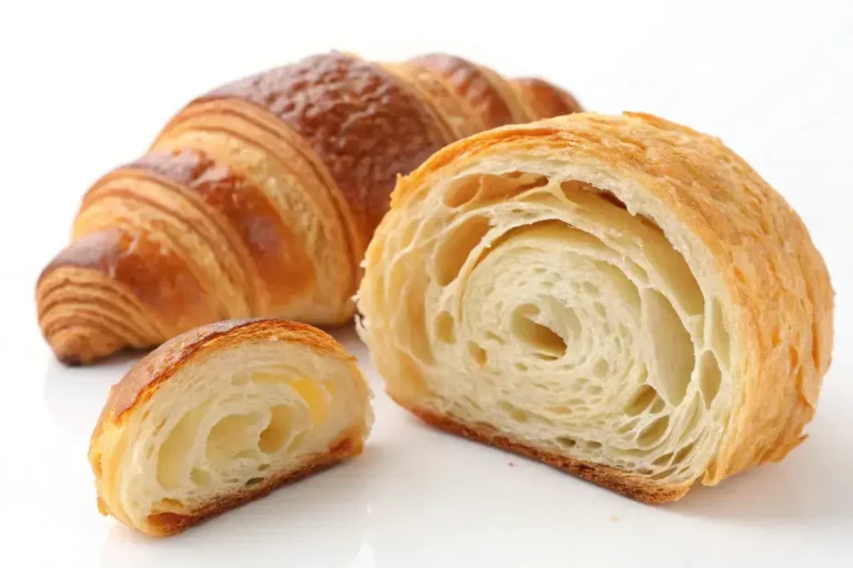 A visual comparison of 'What is the difference between a crescent roll and a croissant?