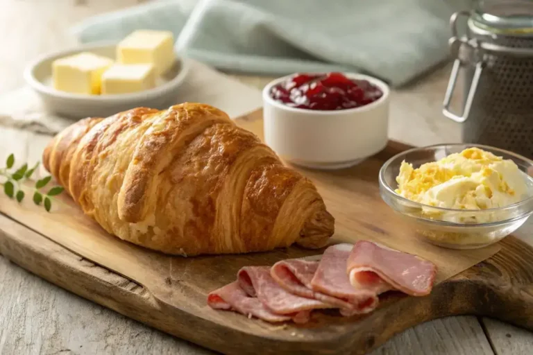 Breakfast Croissant with toppings