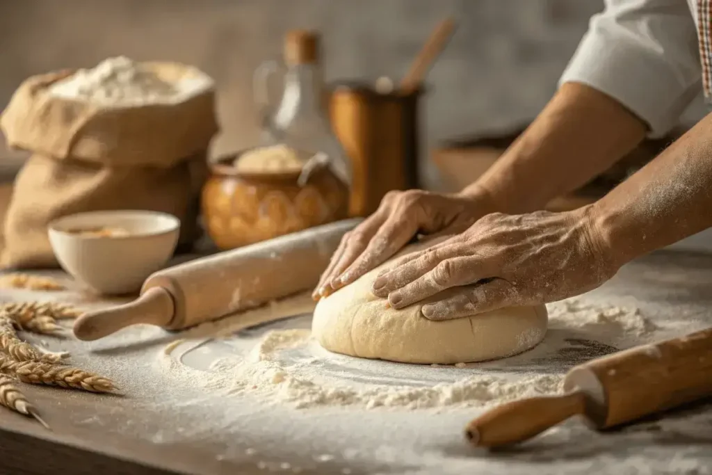 Fresh Baked Breads on a wooden cutting board