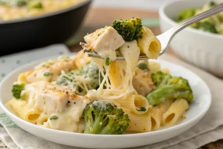 Chicken Broccoli Alfredo Pasta Bake