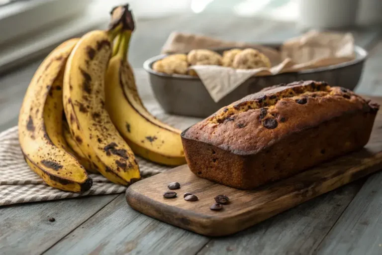Naturally use old bananas for banana bread.