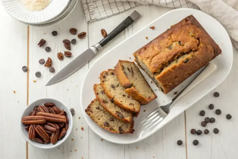 Soggy banana bread texture.